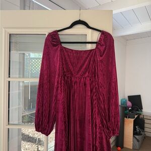 Elegant Magenta Dress